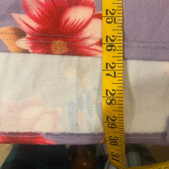 MISSLOOK top long sleeve lavender with floral pattern size 2XL - Picture 9 of 9